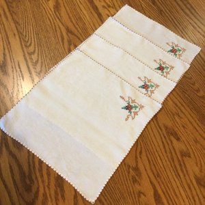Set of 4 Antique Linen Napkins